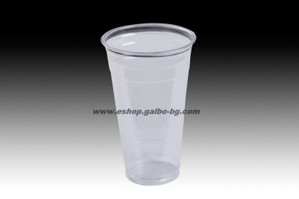 Прозрачна (РЕТ) чаша 20 oz - диаметър ф95 мм (500 мл) - 50 бр