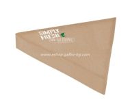 Триъгълна картонена кутия  GREEN LINE за гофрети и палачинки  24,5*24,5*24,5*4 см - 50 бр / 645 бр