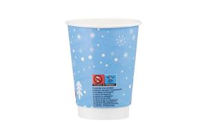 Картонена двустенна чаша 14 оз - 350 мл,  CHRISTMAS 5  DESIGNS  MIX - 500 бр