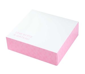 Картонена кутия за 15 парчета торта  "UNE BOITE A GATEAU" 26*26*8 см - 25 бр / 75 бр.